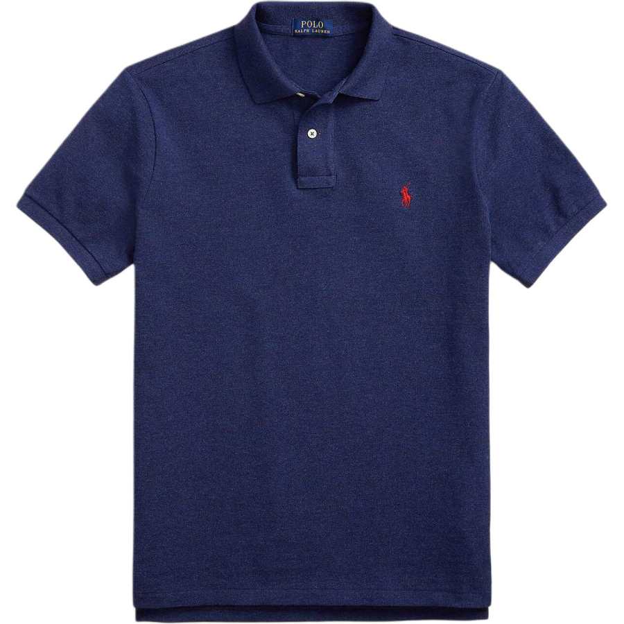 Polo Ralph Lauren Polo Shirts Men's Dark Blue Polo Collar Moderate Straight Fit