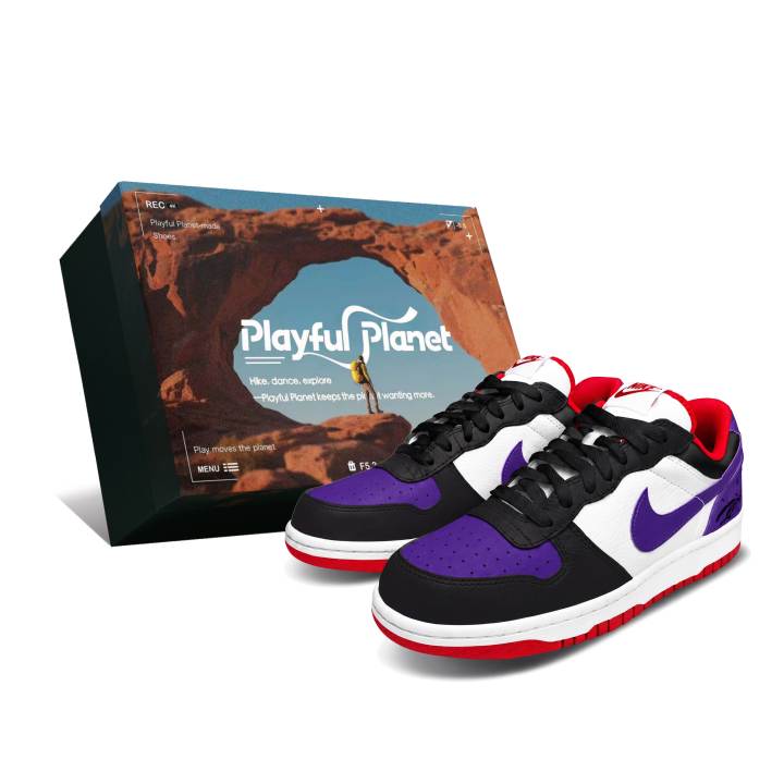 Nike Nike Big Low top Skateboard Shoes Men's Purple