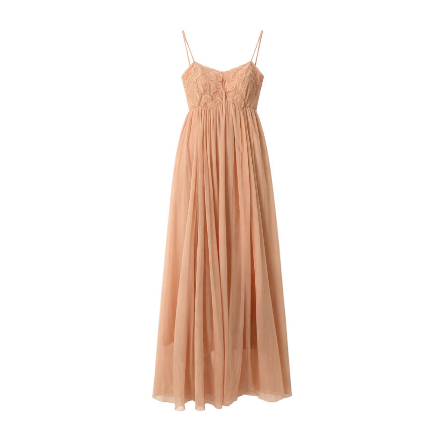 TUSHIFEI Slip Dresses Women's Pink Moderate Long Skirt A Line Skirt