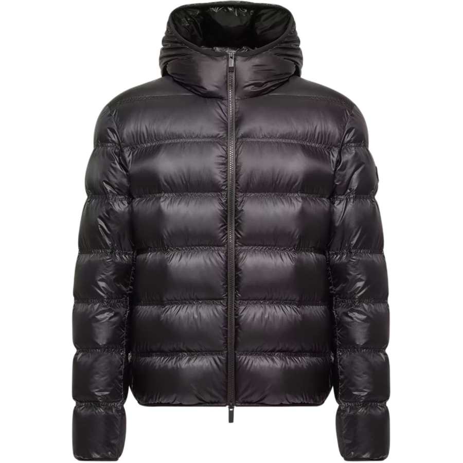 Moncler Down Jackets Men's Black Hooded Non Detachable Moderate Other