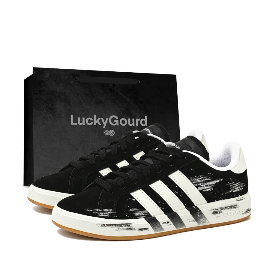 Adidas Adidas Grand Court Base 00s Skateboard Shoes Unisex Low Top Gray