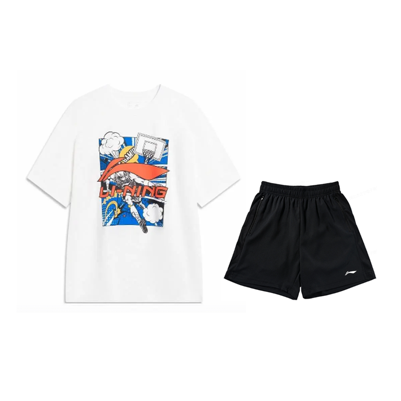 Li-Ning Li Ning Casual Sportswear Men's Crew Neck Moderate
