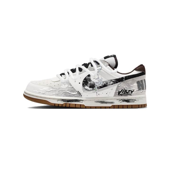 Nike Nike Big Skateboard Shoes Men's Low Top Black/Brown