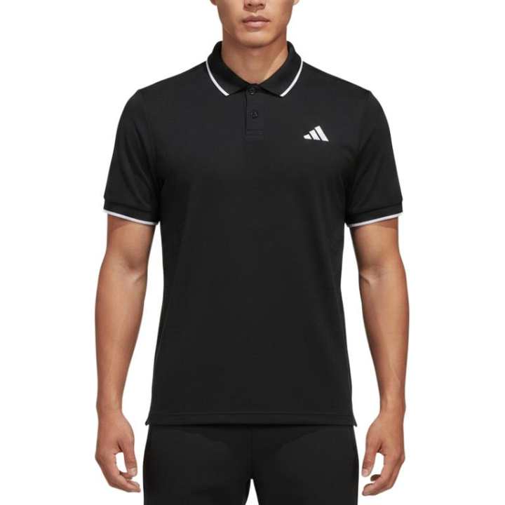Adidas Adidas Polo Shirts Men's Black Polo Collar Moderate
