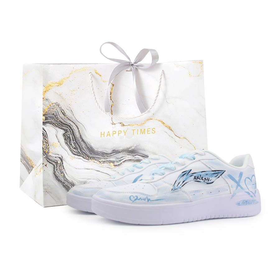 Li-Ning Li Ning Floating Boat Skateboard Shoes Men's Low Top White Blue Colorway