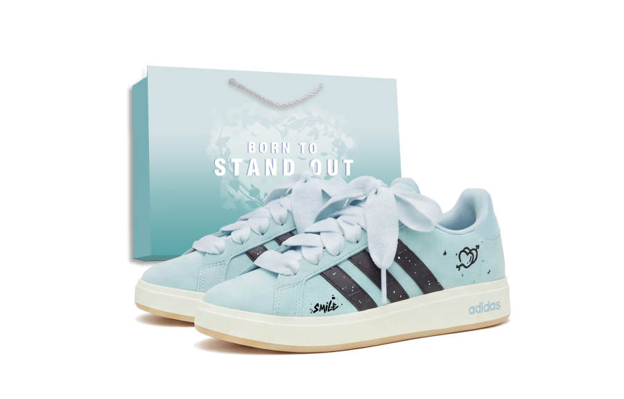 Adidas Adidas Grand Court Base 00s Skateboard Shoes Unisex Low Top Mint Green