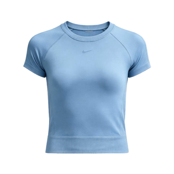 Nike Nike Pro Fitness Clothing Women's Work Blue Crew Neck Moderate