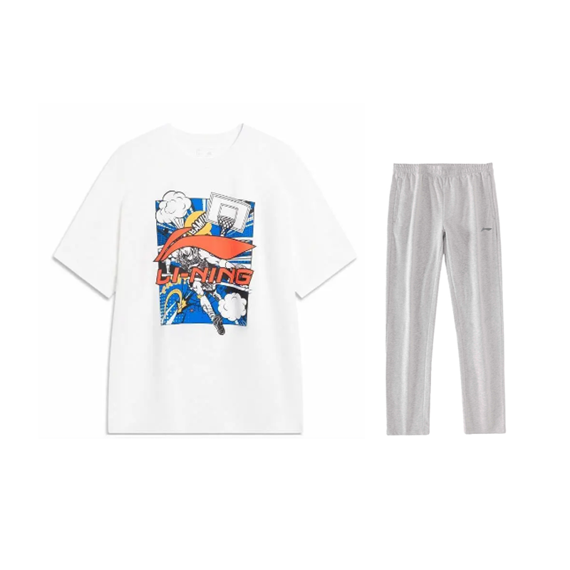 Li-Ning Li Ning Casual Sportswear Men's Crew Neck Moderate