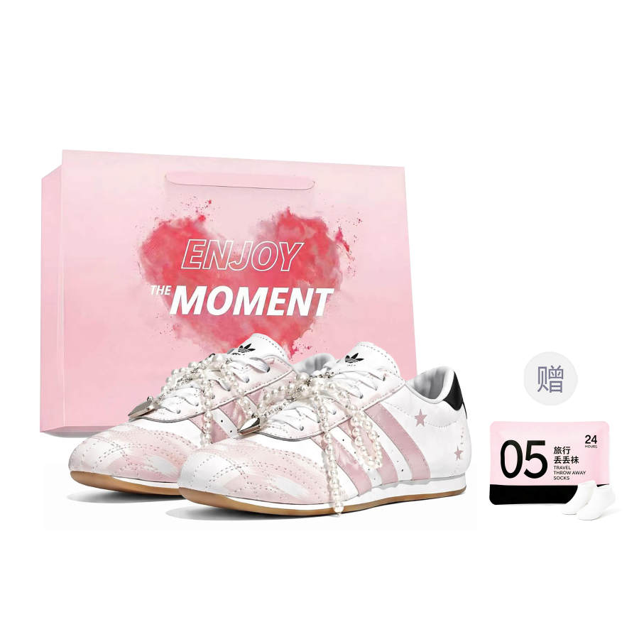 Adidas Originals Taekwondo Training Shoes Women's Low Top White/Pink