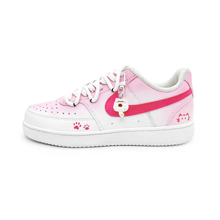 Nike Nike Court Vision 1 Skateboard Shoes Unisex Low Top White/Pink