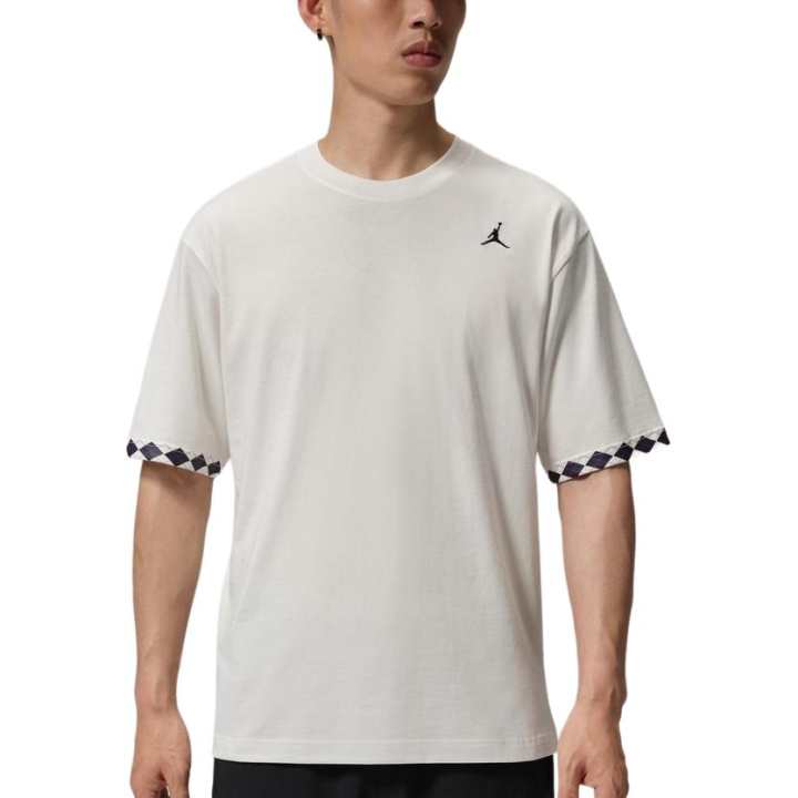 Jordan Jordan As M J T Shirts Men's White Crew Neck Moderate