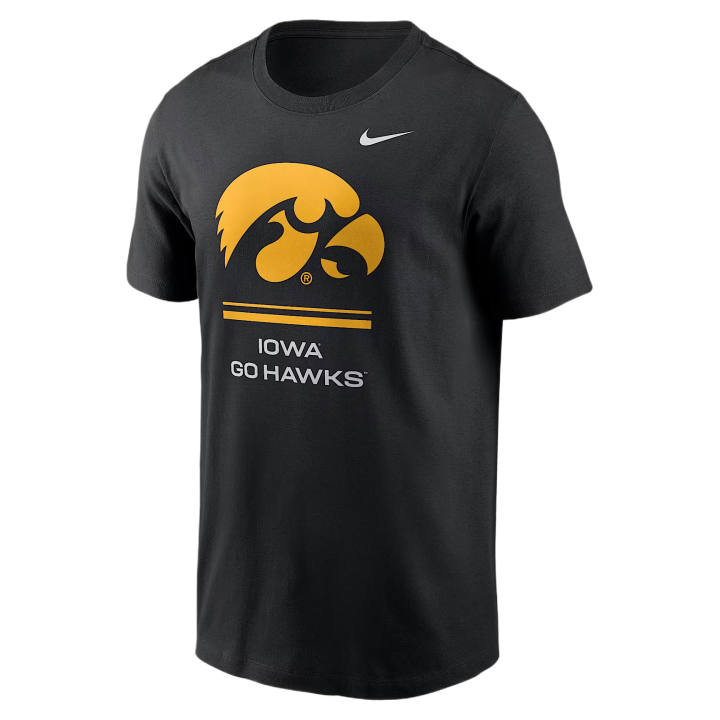 Nike Nike Dri Fit College T Shirts Men's Black Crew Neck