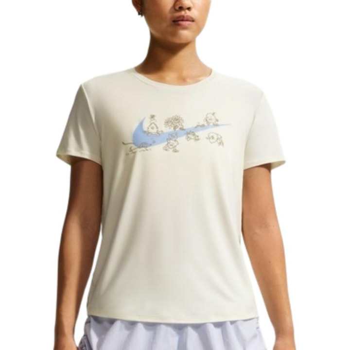 Nike Nike T Shirts Women's Ecru Crew Neck Moderate