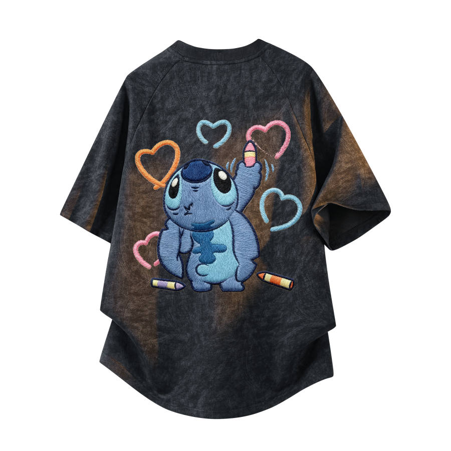 Disney T Shirts Unisex Crew Neck Moderate Straight Fit