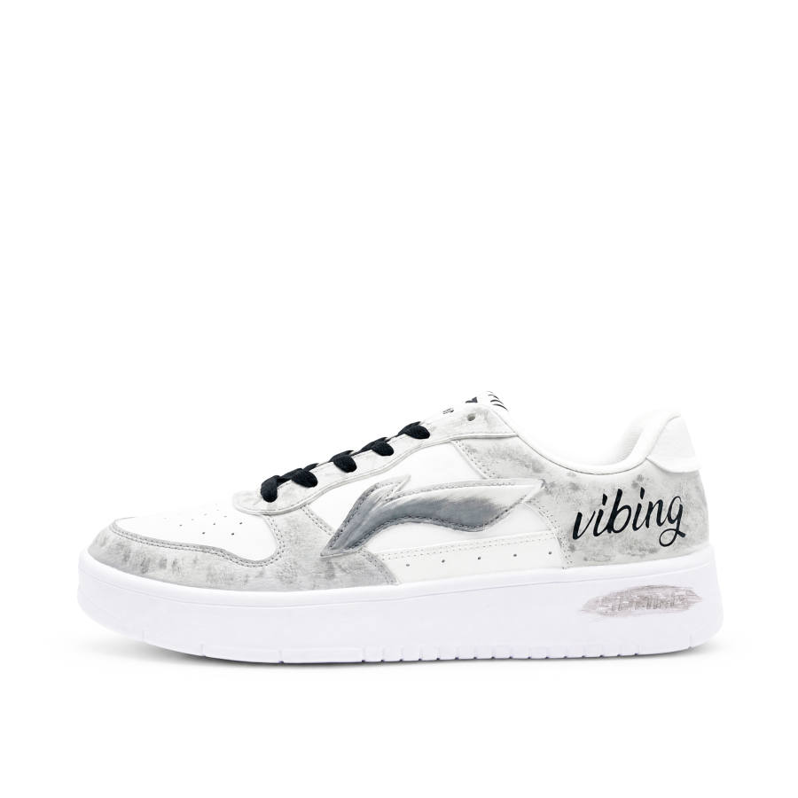 Li-Ning Li Ning Floating Boat Skateboard Shoes Unisex Low Top Gray/White