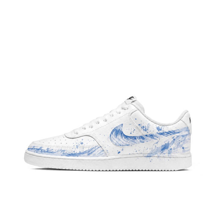 Nike Nike Court Vision 1 Skateboard Shoes Men's Low Top Wave Blue