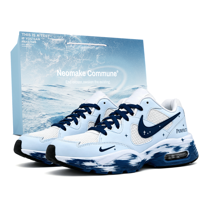 Nike Nike Air Max Fusion Running Shoes Men's Low Top Blue
