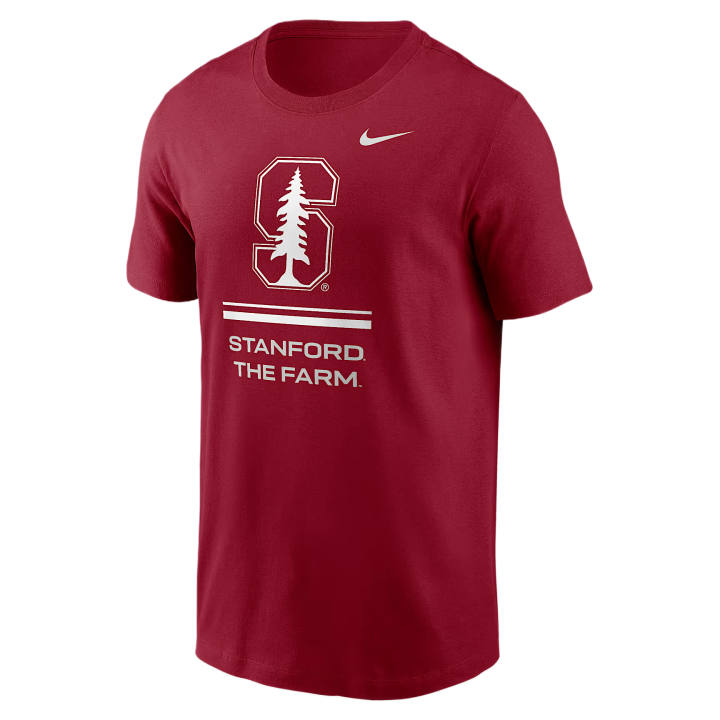 Nike Nike Dri Fit College T Shirts Men's Dark Red Crew Neck