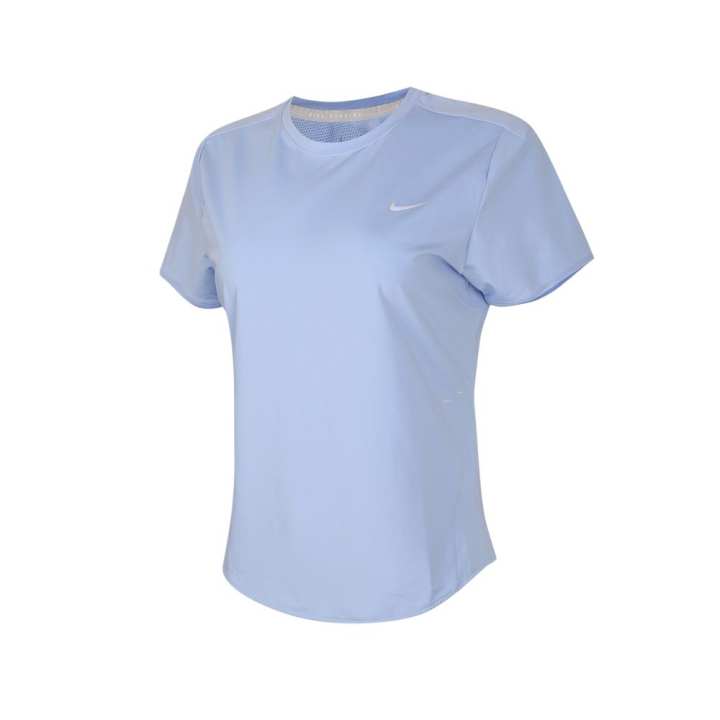 Nike Nike T Shirts Women's Light Sky Blue Crew Neck Moderate