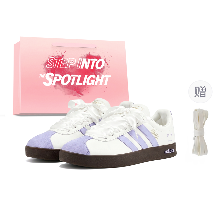 Adidas Adidas VL Court Skateboard Shoes Unisex Low Top Light Purple