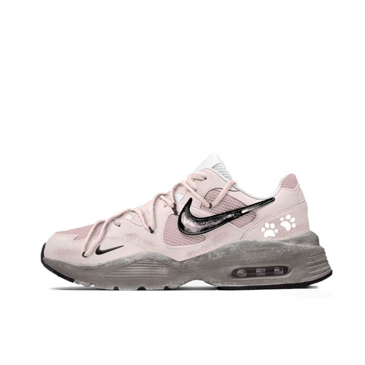 Nike Nike Air Max Fusion Running Shoes Unisex Low Top Pink/White/Umbra