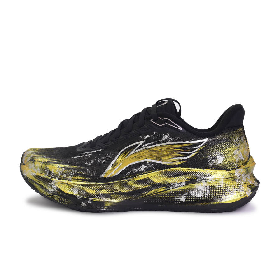 Li-Ning Li Ning Red Hare 9 Running Shoes Unisex Low Top Black Red Gold