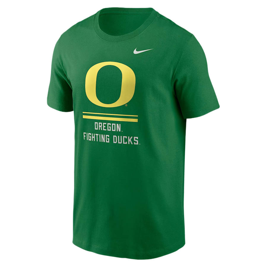 Nike Nike Dri Fit College T Shirts Men's Apple Green Crew Neck