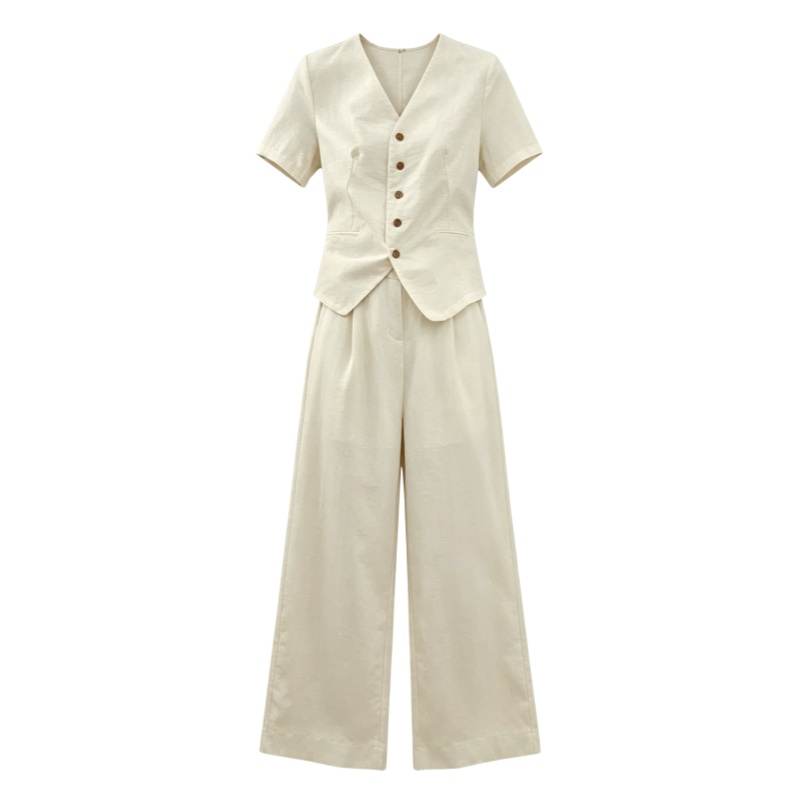 CPAURA Casual Suits Women's V Neck Moderate