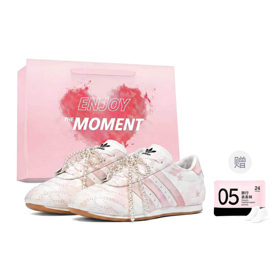 Adidas Originals Taekwondo Training Shoes Women's Low Top White/Pink