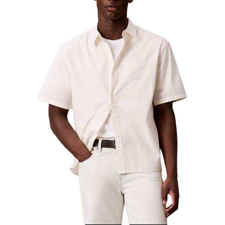 Calvin Klein Shirts Men's Ecru Moderate