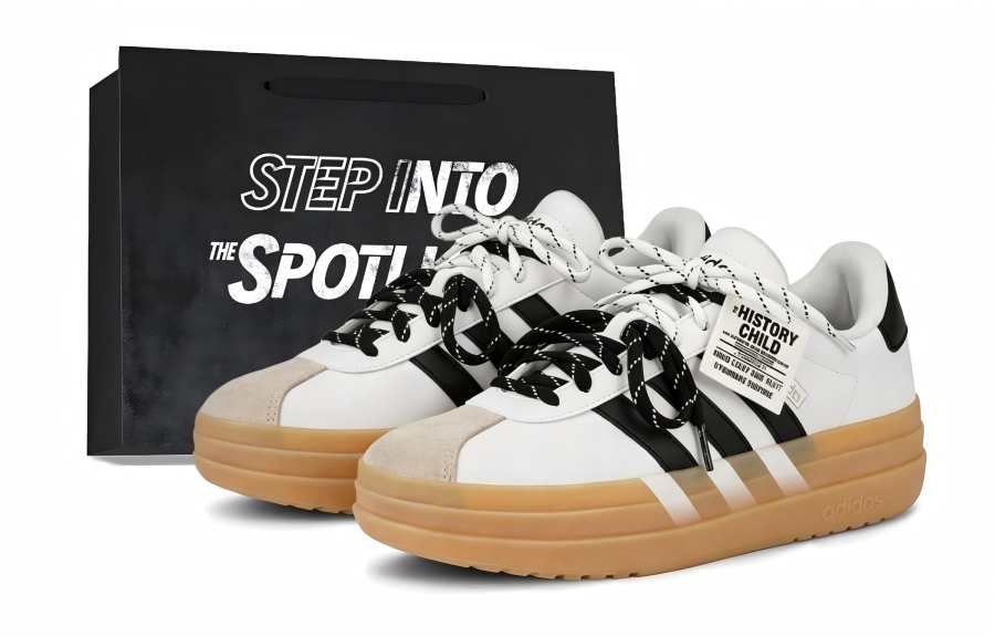 Adidas Adidas VL Court Bold Skateboard Shoes Women's Low Top White Black
