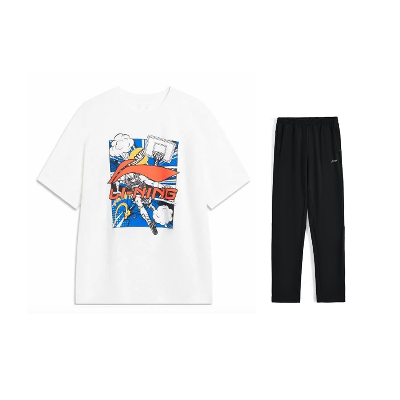 Li-Ning Li Ning Casual Sportswear Men's Crew Neck Moderate