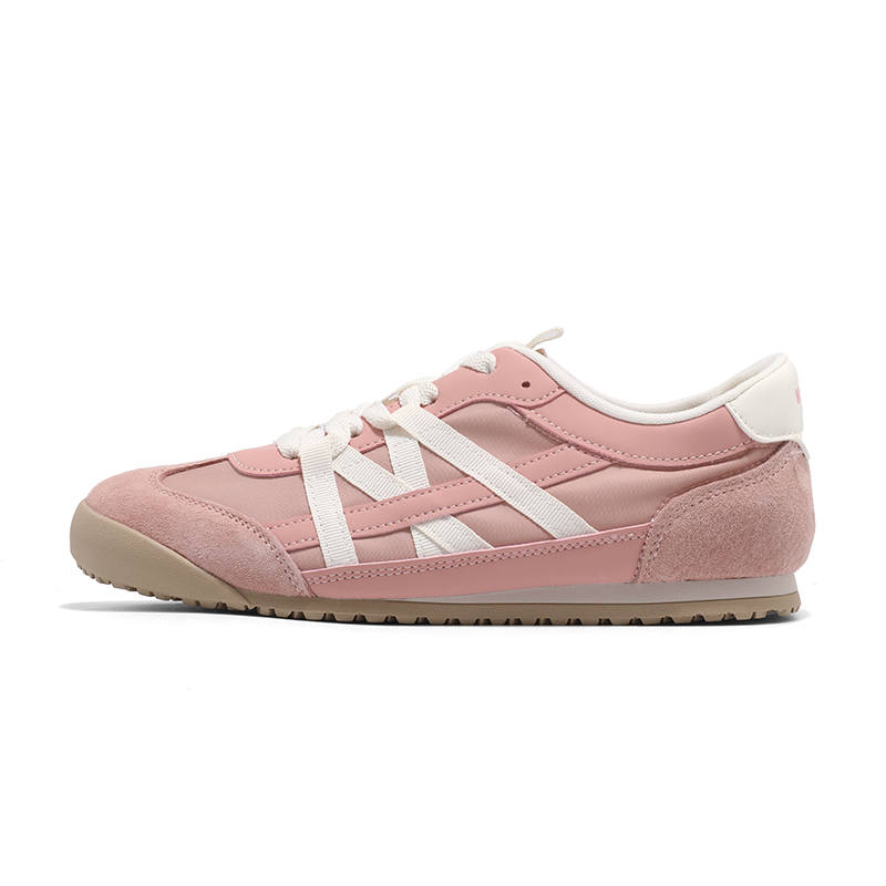 WARRIOR Skateboard Shoes Women's Low Top Pink White