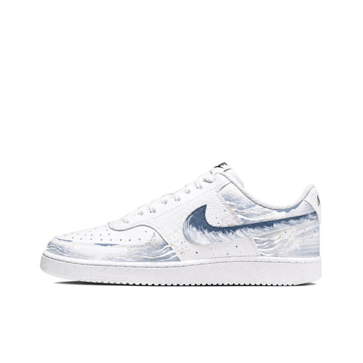 Nike Nike Court Vision 1 Skateboard Shoes Men's Low Top Wave Blue