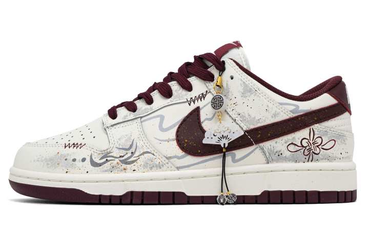 Nike Nike Dunk Skateboard Shoes Unisex Low Top White/Gray