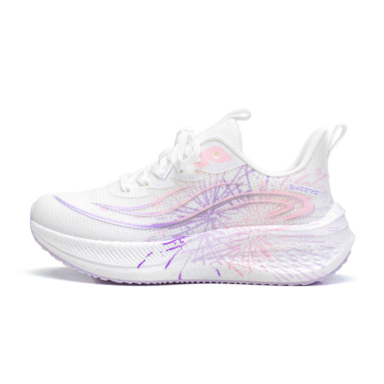 WARRIOR Running Shoes Women's Low Top White Purple Pink