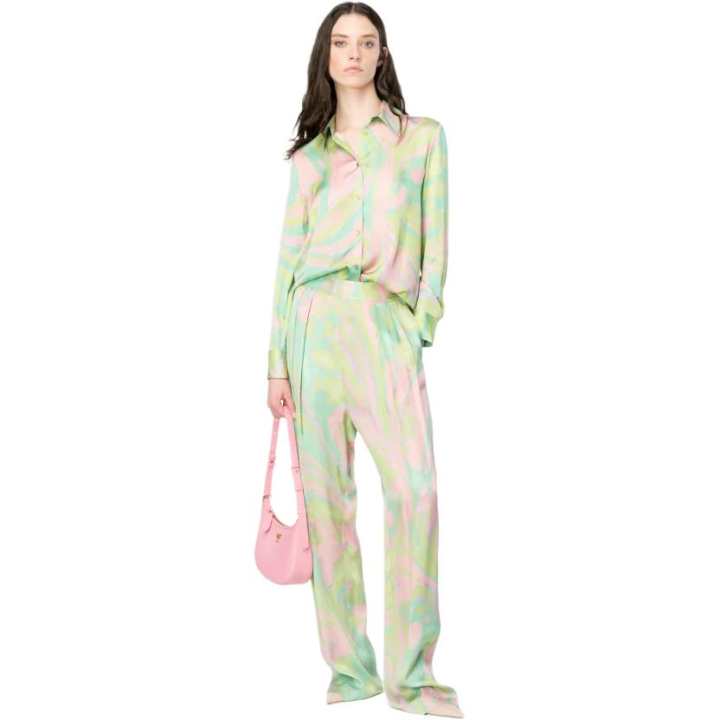 PINKO PINKO Spread collar Abstract print Shirt