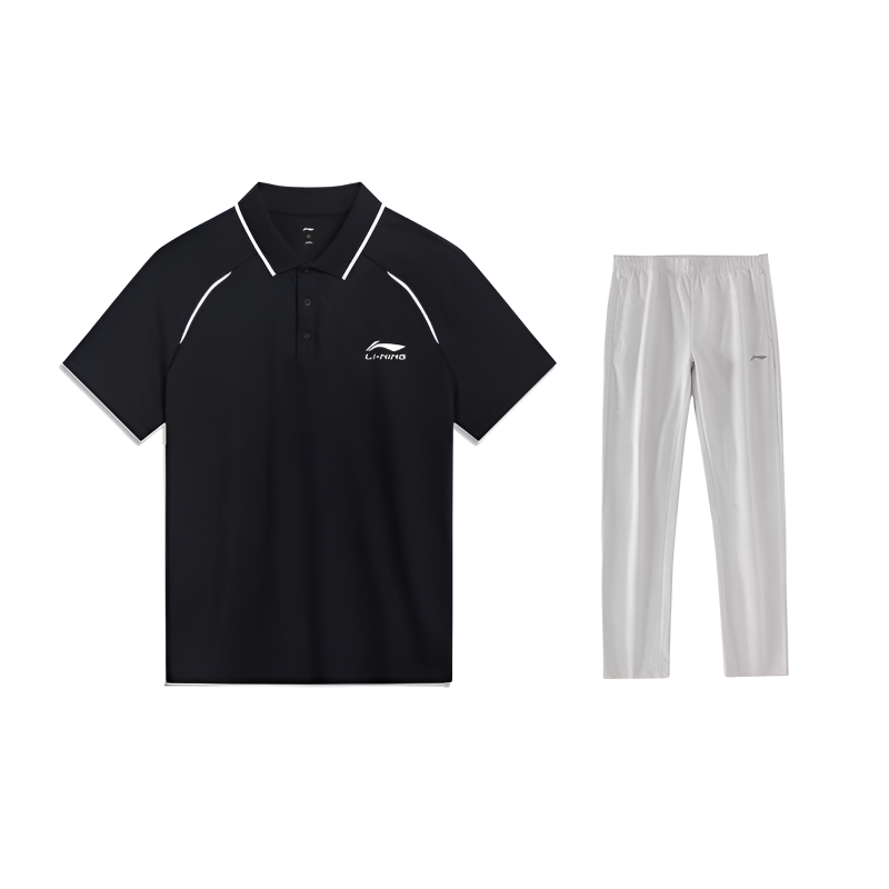 Li-Ning Li Ning Casual Sportswear Men's Polo Collar Moderate