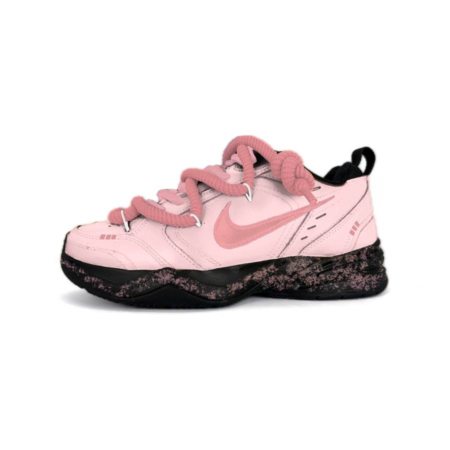 Nike Nike Air Monarch 4 Chunky Sneakers Unisex Low Top Pink/Black
