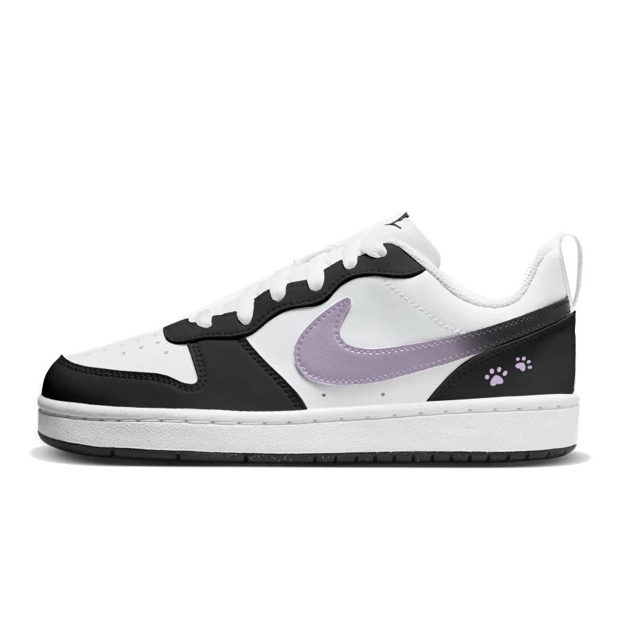 Nike Nike Court Borough Skateboard Shoes Women's Low Top Black, Purple, White