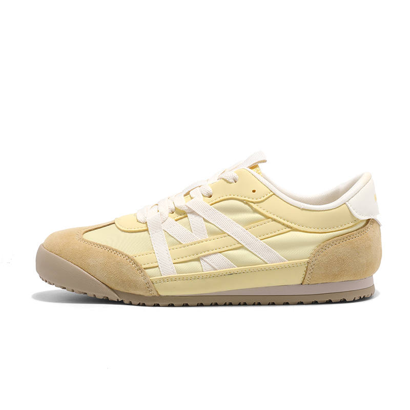 WARRIOR WARRIOR German Army Trainers Women's Low Top Yellow White