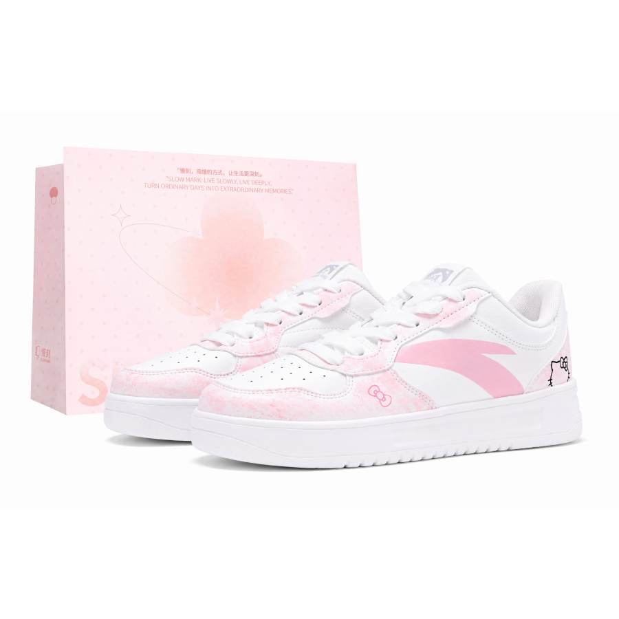 ANTA Skateboard Shoes Women's Low Top Pink