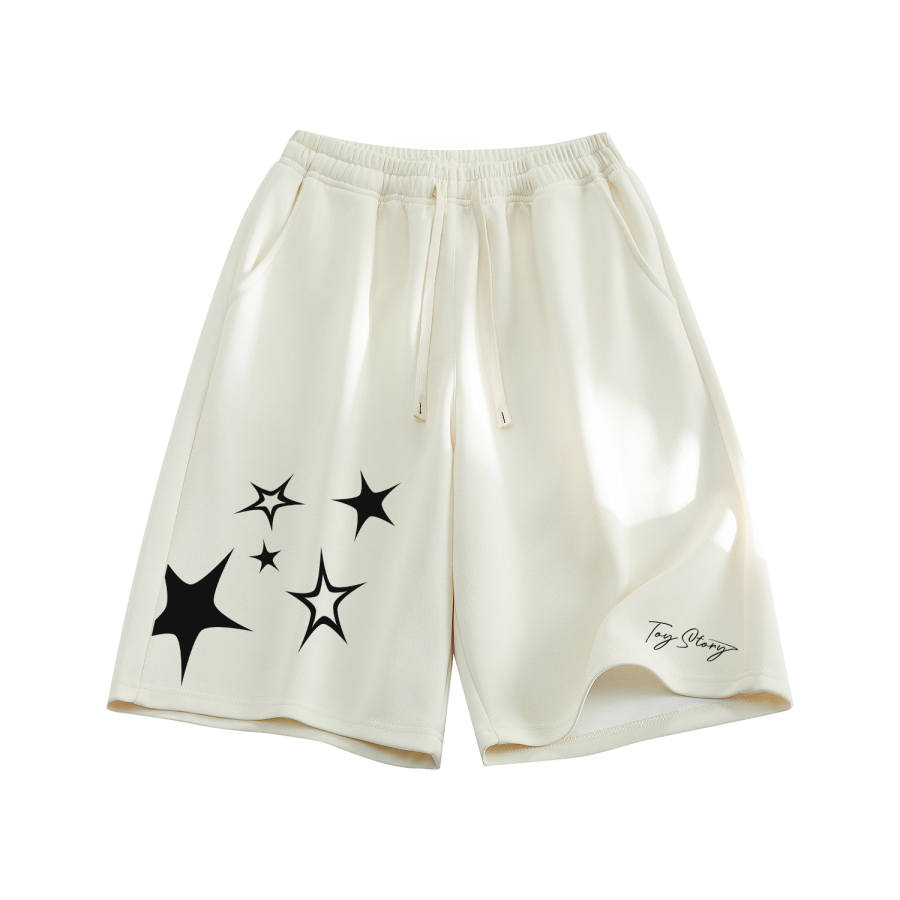 Disney Casual Shorts Unisex Thin Straight Fit Pants