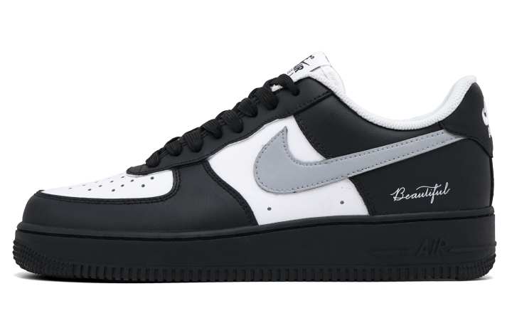 Nike Nike Air Force 1 Skateboard Shoes Unisex Low Top Gray/Black