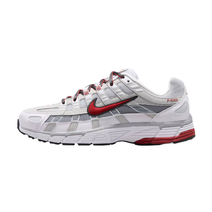 Nike Nike P 6000 Running Shoes Men's Low Top White/Pure Platinum/Wolf Gray/Sand Dune Red