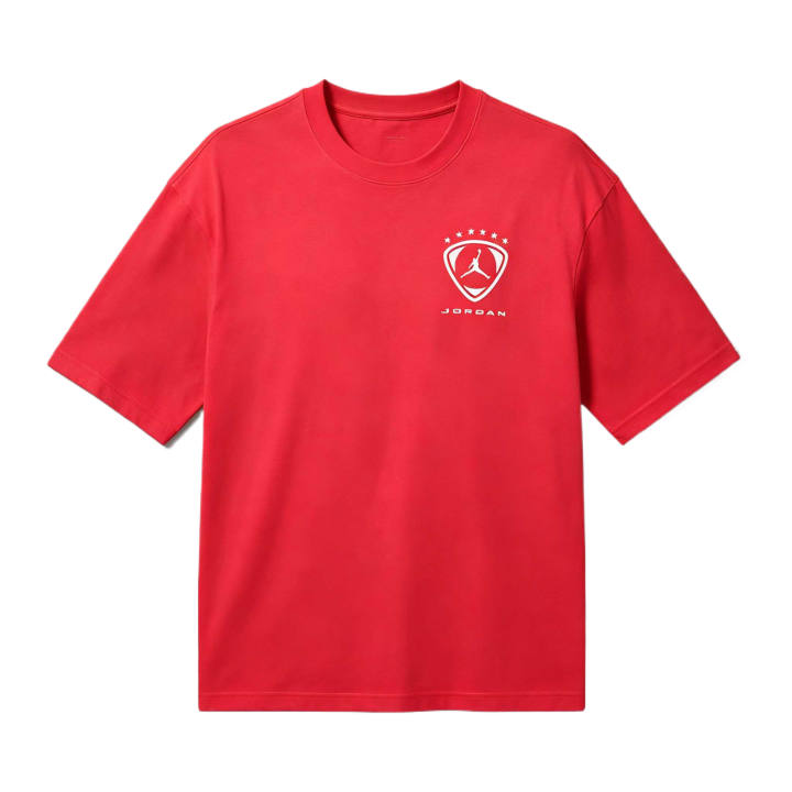 Jordan Jordan Brooklyn T Shirts Men's University Red/White Crew Neck