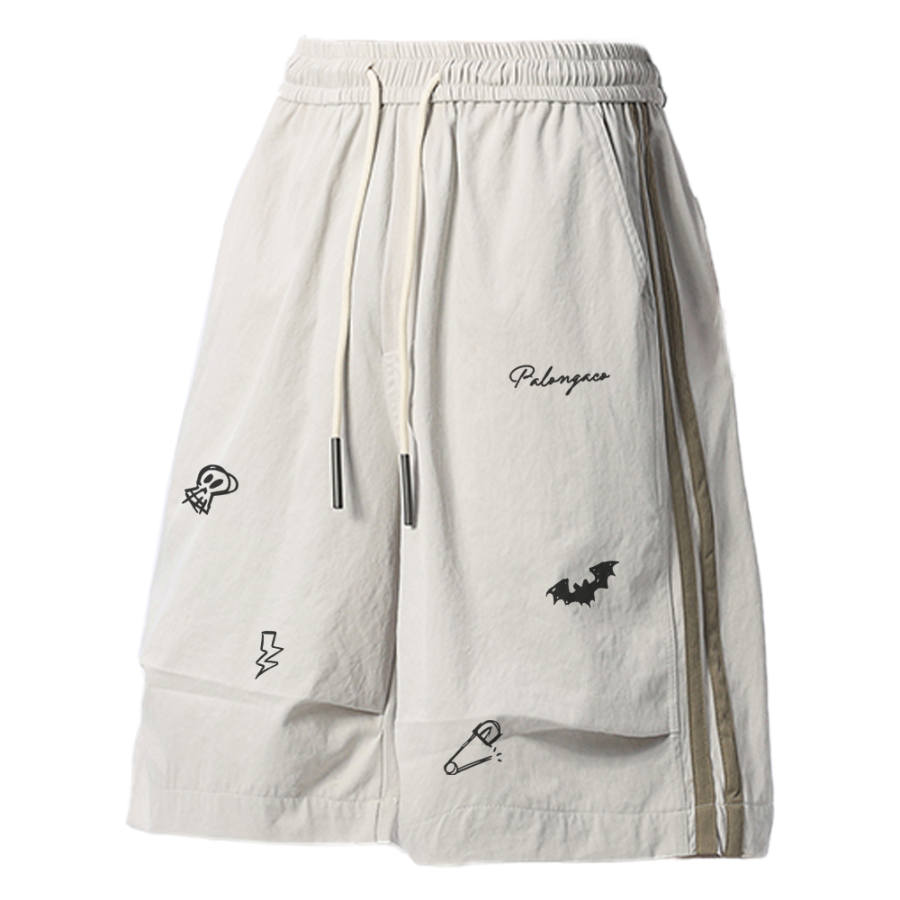 PAL ONGACO Casual Shorts Unisex Moderate Straight Fit Pants