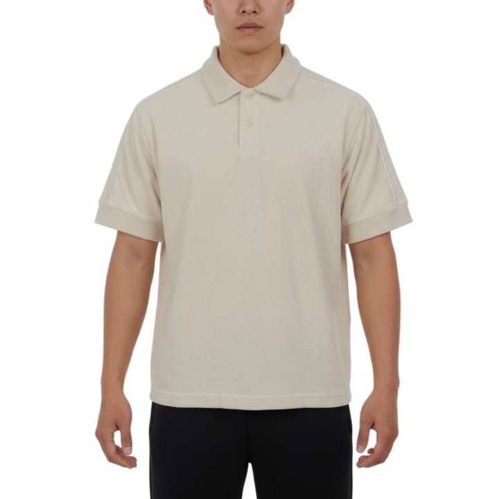 Nike Nike Polo Shirts Men's Oatmeal Beige White Polo Collar Moderate