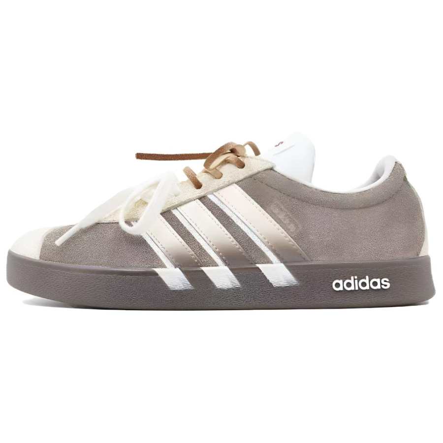 Adidas Adidas VL COURT 2.0 Skateboard Shoes Women's Low Top Beige/Brown