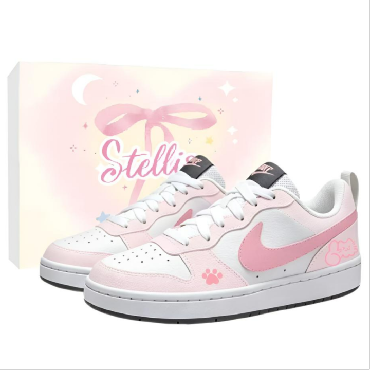 Nike Nike Court Borough Skateboard Shoes Women's Low Top Pink